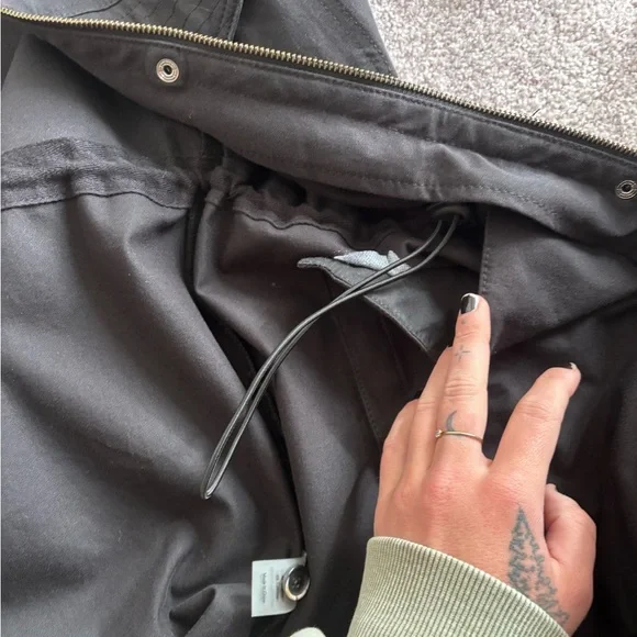 Universal Standard Vineyard Stretch Cotton Twill Jacket in Black Size S - Picture 11 of 12